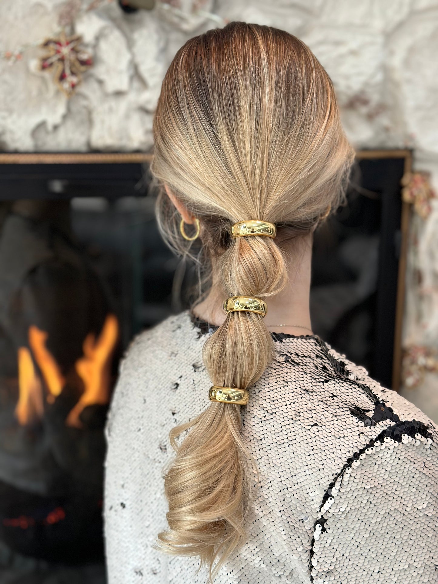 Full Golden Ponytail 4-Pack - Size M