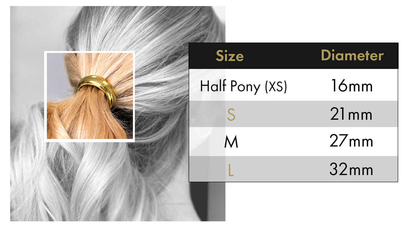 Metallic Ponytail Halo (hair tie replacement)