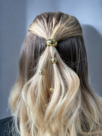 Half Golden Ponytail