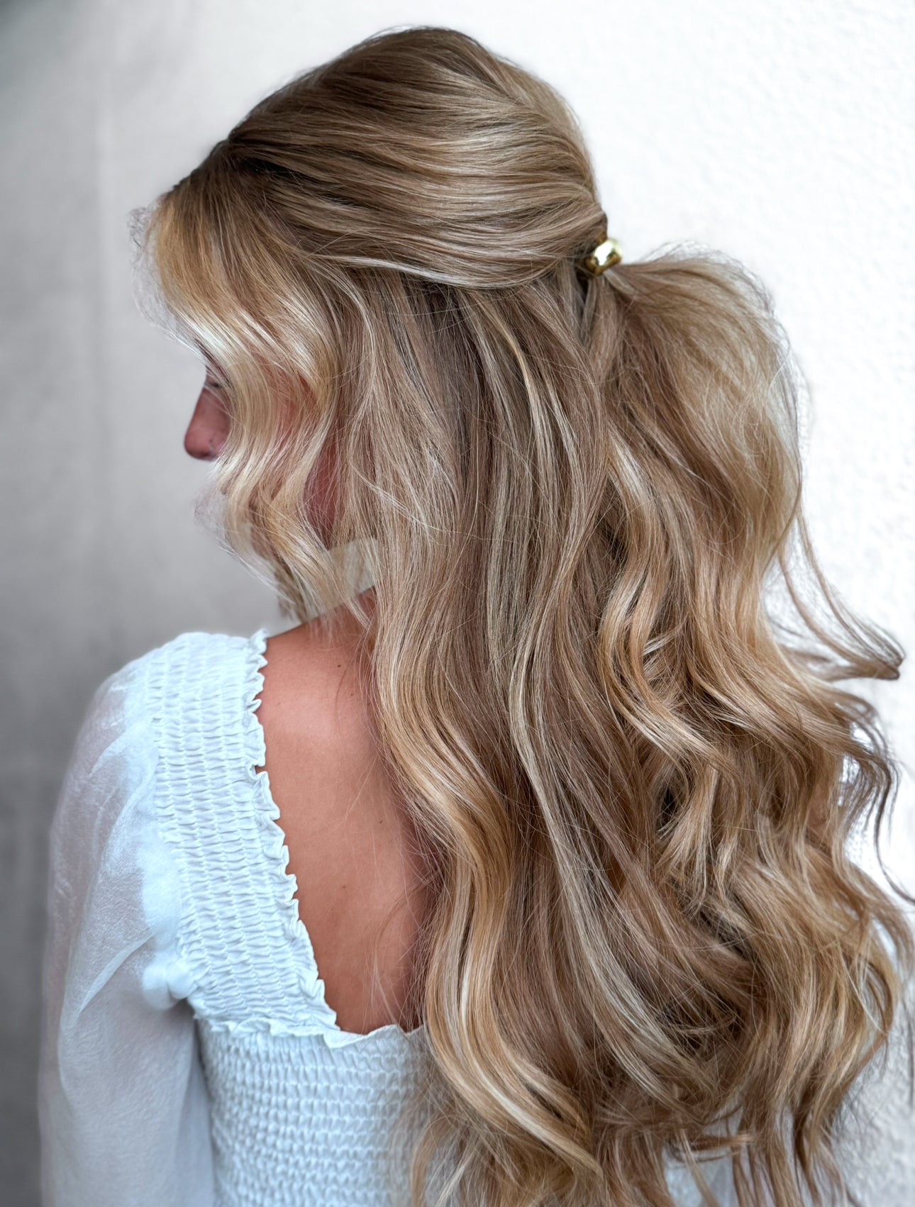 Half Ponytail Halo