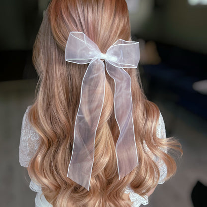 White Sheer Bow