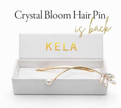 Crystal Bloom Hair Pin