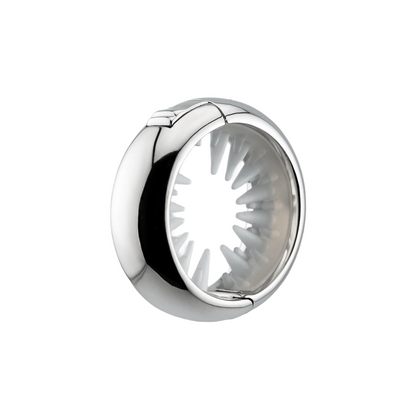 KELA Ponytail Halo Hair Clip Ponytail Holder in polished platinum finish with non-slip silicone grip inside