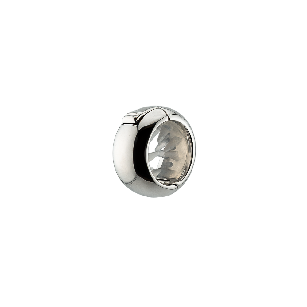 KELA Ponytail Halo Hair Clip Ponytail Holder in polished platinum finish with patented non-slip grip and smooth curved design