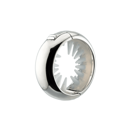 KELA Ponytail Halo Hair Clip Ponytail Holder in polished platinum with smooth metal finish and patented non-slip grip inside
