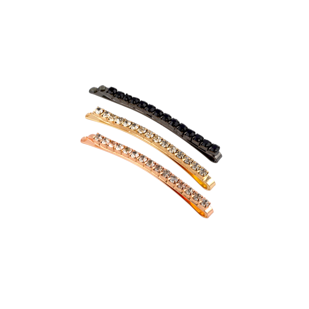 Diamante Hair Pins (Set of 3)