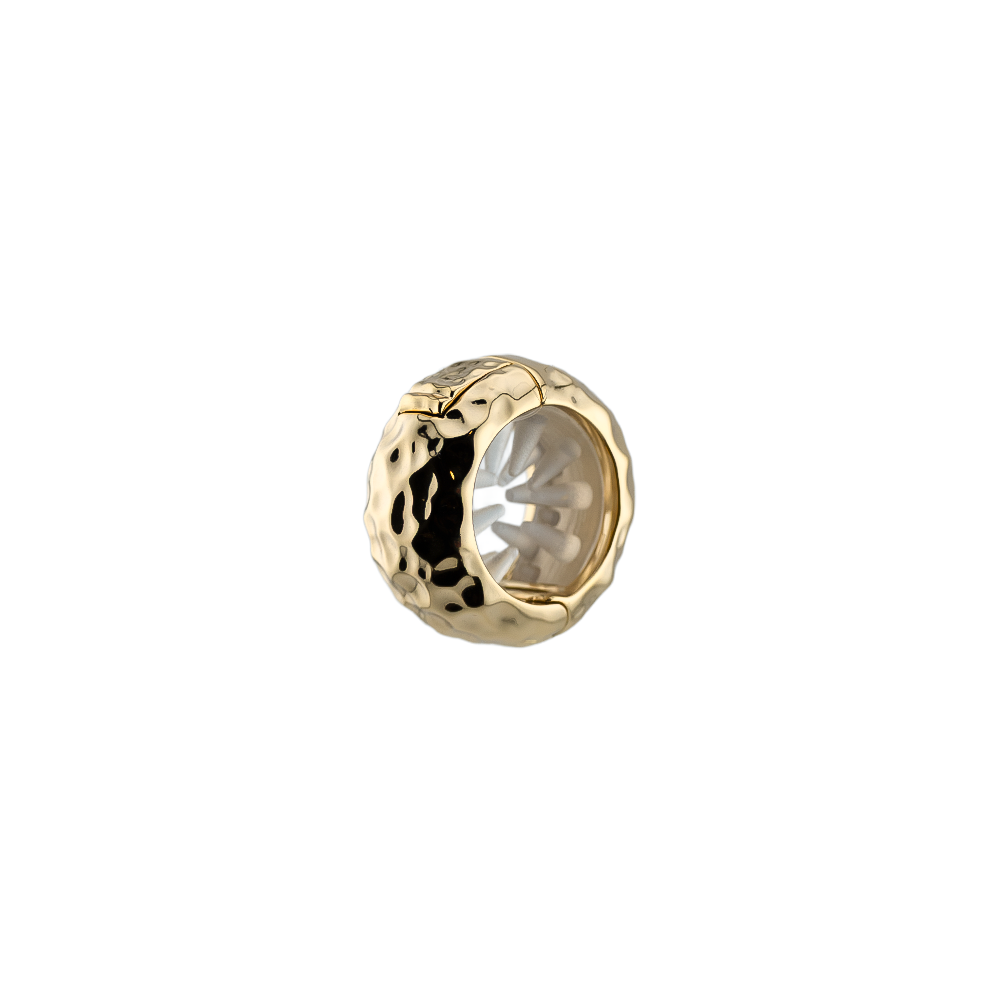 Ponytail Halo gold half-up hair clip with hammered metal texture and silicone-lined interior for secure hold